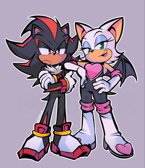 Shadow And Rouge, Shadow And Amy, Amy The Hedgehog, Rouge The Bat, Sonic Heroes, Sonic Franchise, Blue Hedgehog, Hedgehog Art, Sonic And Shadow