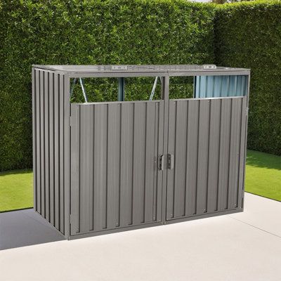 Garbage can storage outdoor