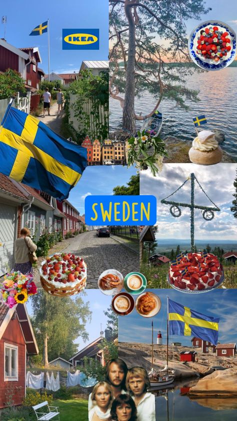 Sweden Aesthetic, Stockholm Travel, Sweden Travel, Scandinavia Travel, Nordic Countries, Countries To Visit, City Travel, Create Collage, Travel Aesthetic