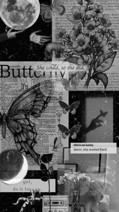 Collage, Flowers, Butterflies, Romans 8, Have Faith, Letting Go, Moon, Black And White, Let It Be