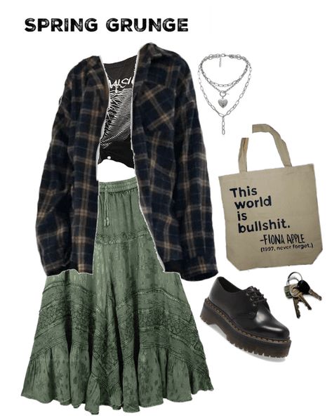 spring grunge outfit Outfit | ShopLook Spring Grunge, Fairy Grunge Outfit, Fairy Core Outfits, Look Grunge, Grunge Shirt, Hipster Grunge, Fashion Male, Grunge Look, Swaggy Outfits