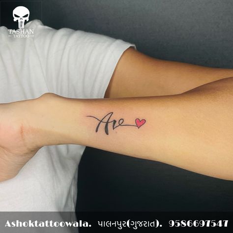 TashanTattoo
AshokTattooWala
S.20. Tirupati plaza
Opp. New bus stand
Near gd modi collage
Palanpur (gujrat)
9586697547
9687533310 Av Logo, Letter Tattoo, Tattoo Love, Love Tattoo, Tattoo Designs