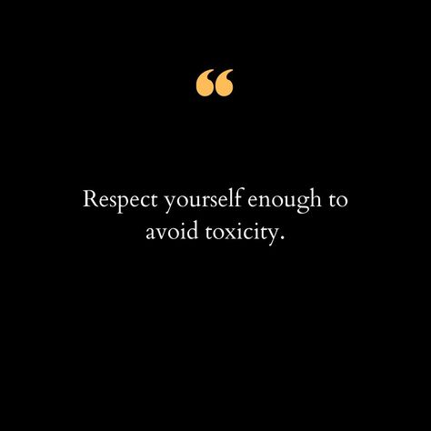 In a world that constantly challenges us, it's essential to prioritize our well-being. Respecting yourself means setting boundaries and avoiding toxic influences that drain your energy and happiness. It’s about recognizing your worth and knowing when to walk away from situations and people that don't add value to your life. Self-respect isn't just about self-love; it's about self-preservation. By avoiding toxicity, you protect your mental and emotional health, allowing yourself to grow, thriv... Allow Yourself To Be Happy, Quotes About Value, Quotes About Self Respect, Protective Quotes, Self Preservation Quotes, Positive Aesthetic Quotes, Protect My Energy, Respecting Yourself, Self Preservation