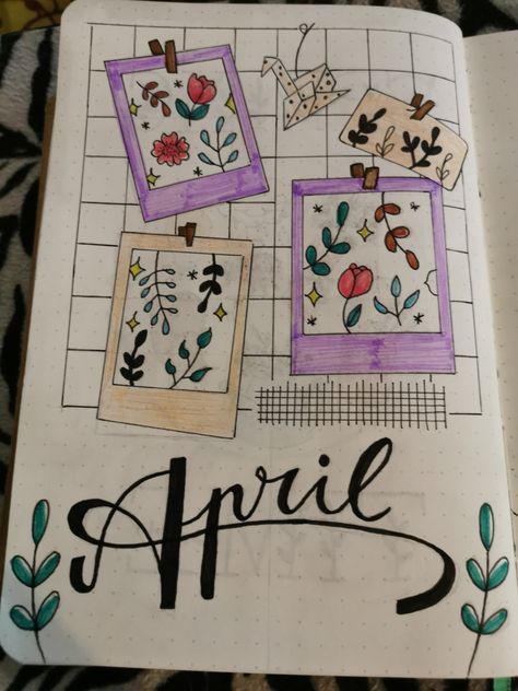 #Bujo #April #Avril Bullet Journal Avril, Bujo Avril, Art Plastique, Journal Pages, Bullet Journal, Jade