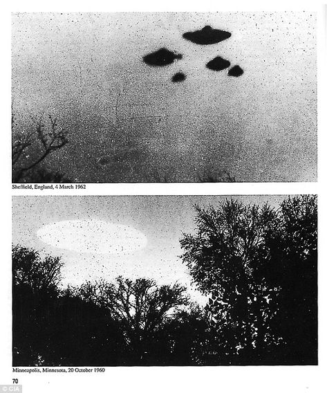 Unexplained happenings: The CIA recently released files from its archives investigating reports of alien and UFO sightings. The organization said the declassified documents will interest both believers and skeptics Recent Ufo Sightings, Central Intelligence, Unidentified Flying Object, Unexplained Phenomena, Intelligence Agency, Alien Abduction, Aliens And Ufos, Ufo Sighting, Crop Circles