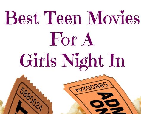 Planning a quiet night in for you and your closest friends? Maybe a sleepover? Check out our picks for the best teen movies for a girl's night in! Movies For Girls Night, Movie Night Sleepover, Cool Beds For Teens, Girls Night Movies, Best Teen Movies, Teen Shows, Girls Night In, Girls Night Party