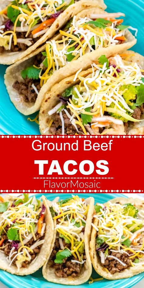 Beef Soft Tacos Recipes, Easy Soft Tacos Beef, Mexican Soft Tacos, Ground Beef Soft Tacos Flour Tortillas, Ground Beef Tacos Mexican, Soft Taco Recipe Ground Beef, Ground Beef Soft Tacos, Ground Beef Tacos Recipes, Tacos With Corn Tortillas