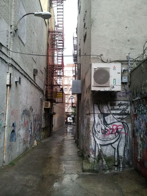 City Alley, Alley Way, Fire Escape, New York Style, City Photography, Environment Concept Art, Urban Photography, City Aesthetic, Photo Reference