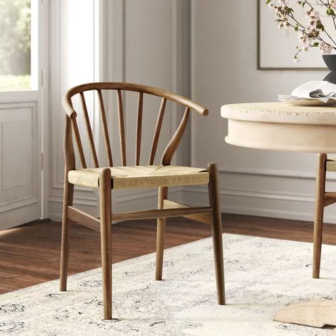 AllModern Vioria Solid Wood Dining Chair | Wayfair Wide Sideboard, Kelly Clarkson Home, Scandi Design, Kitchen Nook, Wood Dining Chairs, Kelly Clarkson, City Apartment, Kitchen & Dining Chairs, Farmhouse Dining