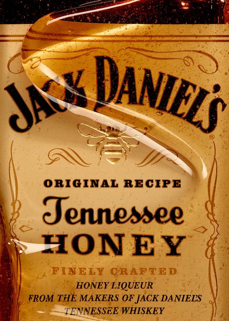 JACK DANIEL'S TENNESSE HONEY | RIKKI WARD Jack Daniel Honey, Honey Jack Daniels, Jack Daniel Aesthetic, Jake Daniels, Whiskey Lemonade, Honey Images, Creative Still Life, Jack Daniels Honey, Honey Whiskey