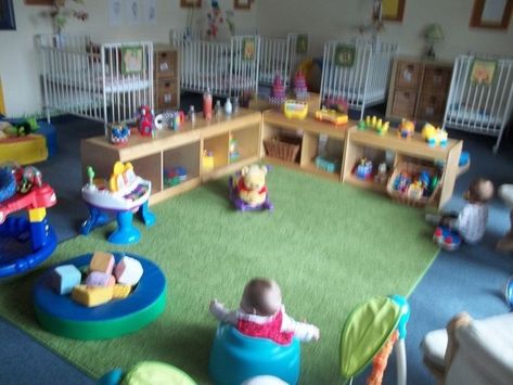 Daycare Infant Room Ideas Activities, Infant Room Daycare Layout, Infant Classroom Layout, Daycare Infant Room Ideas, Classroom Layout Ideas, Daycare Layout, Infant Toddler Activities, Infant Room Ideas, Daycare Room Design