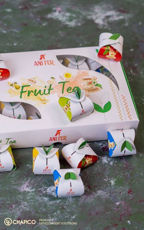 Teabag Packaging, Fruit Tea Packaging, Tea Packaging Design, Fruit Tea, Tea Packaging, Passion Project, Soft Drinks, Packaging Design, Gift Wrapping