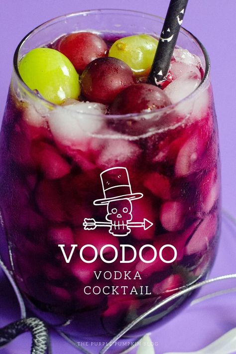 Halloween Cocktails With Vodka, Halloween Drinks With Vodka, Voodoo Cocktail Recipe, Red Halloween Cocktails, Halloween Vodka Drinks, Red Halloween Drinks Alcohol, Halloween Vodka Punch, Scary Cocktails, Halloween Vodka Cocktails