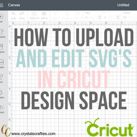 How to upload and edit a SVG file in Cricut Design Space Cricut Air 2, Cricut Help, How To Use Cricut, Cricut Design Studio, Cricut Air, Cricut Expression, Cricut Projects Beginner, Design Room, Cricut Free