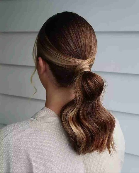 Low Pony Hairstyles, Prom Ponytail Hairstyles, Wedding Ponytail, Easy Trendy Hairstyles, Low Ponytail Hairstyles, Short Hair Ponytail, Short Ponytail, Pony Hairstyles, Long Hair Ponytail