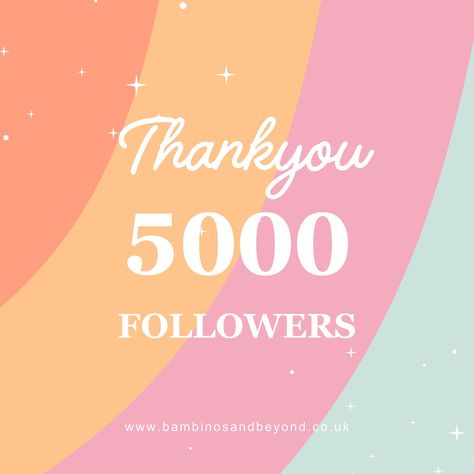 We have Reached 5000 Instagram followers and we cannot thank you enough from us all here at Bambinos and Beyond we are so grateful to have you all as a part of our bambinos family ! We have loved being a part of your baby journeys! 💗 We are so excited to welcome more families to follow us and watch them grow. So Grateful, Instagram Followers, So Excited, Follow Us, Thank You, Canning, Instagram