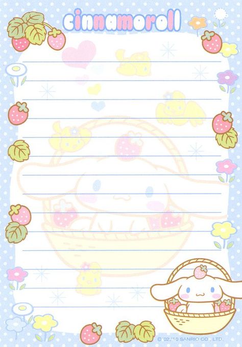 Kawaii Printables, Pom Purin, Memo Pad Design, Printable Stationary, Hello Kitty Printables, Digital Journaling, Note Writing Paper, Charmmy Kitty, Writing Paper Printable