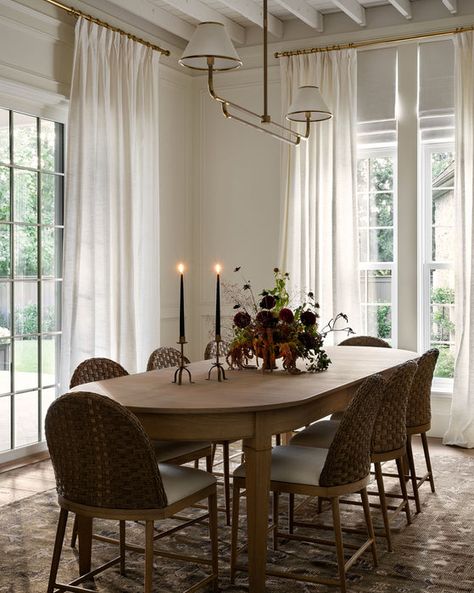 Hughes Oak Extension Dining Table – McGee & Co. Mcgee Dining Room, Studio Mcgee Dining, Extension Dining Table, Dining Room Inspiration, Studio Mcgee, Linear Chandelier, Modern Dining Room, Formal Dining Room, Dining Room Design