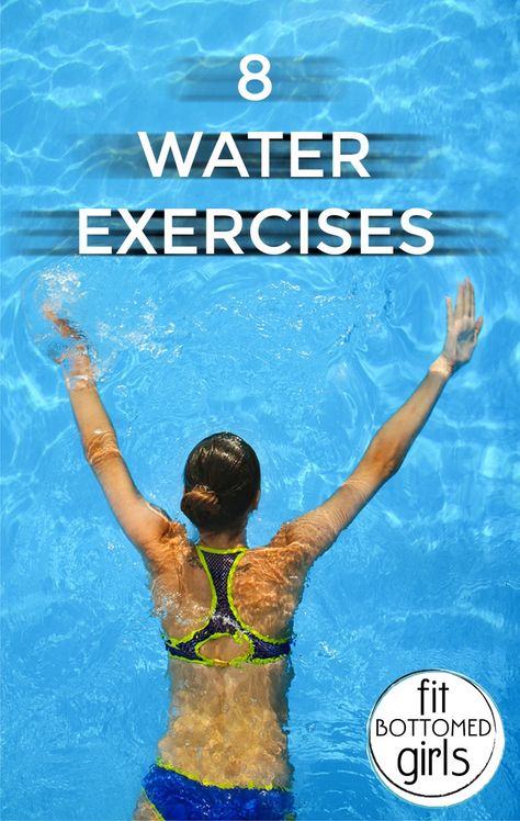 Pool Excercises Workouts, Water Aerobics Workout, Water Aerobic Exercises, Swimming Pool Exercises, Pool Exercises, Exercise Pool, Swimming Laps, Aquatic Exercises, 8 Pool