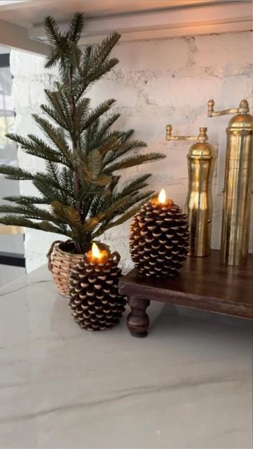 Phuong on Instagram: "✨Comment SHOP for the link to this set of flameless pine cones! Direct Link ➡️ https://urlgeni.us/amzn/THTsA I’ve been eyeing the Pottery Barn pine cone candles but didn’t want to spend $79 for one! I found this set of 2 for less than half the price! 🙌 ✨Other Ways to SHOP✨ 1- Direct Link ➡️ https://urlgeni.us/amzn/THTsA (screenshot shot this link and then you can open your photo and copy+paste 😉) 2- Click the link in my Bio and click on SHOP MY INSTAGRAM 3- Click the link in my bio and head to my LTK Shop . #amazonfinds #amazonmusthaves #amazondeals #amazonhome #amazoninfluencer #amazonshopping #amazonfinds2023 #founditonamazon #amazonhaul #amazonhomefinds #amazonfinds #amazondoesitagain #christmasdecor #holidaydecor #founditonamazon #amazoninfluencerprogram" Cone Candles, Pine Cone Candles, Copy Paste, Led Candles, Pine Cone, Winter Decor, Pine Cones, Your Photo, Can Opener