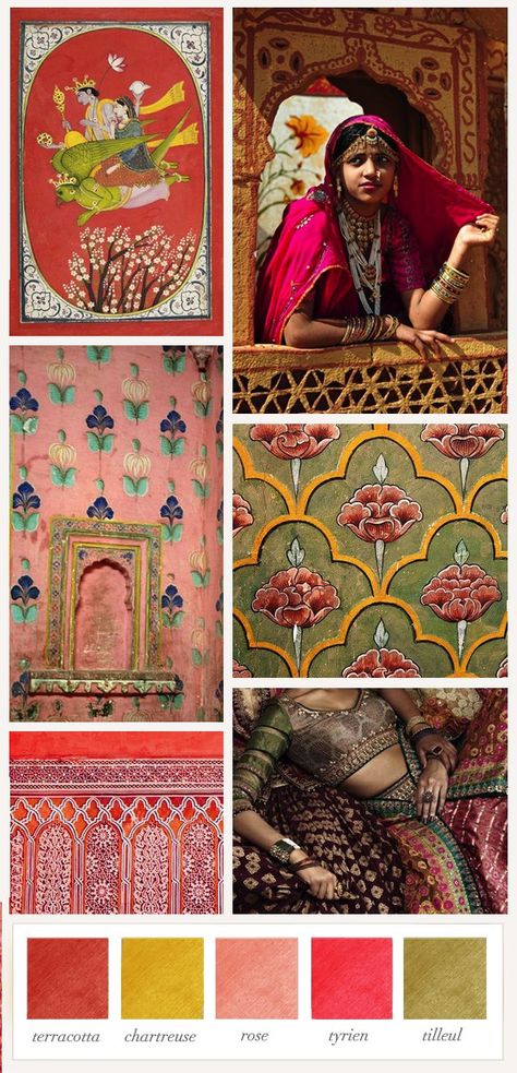 Rajasthani Colour Palette, Bright Indian Colour Palette, Bollywood Color Palette, Traditional Indian Colour Palette, Indian Colour Palette Inspiration, India Colour Palette, Historic Color Palette, India Color Palette, Indian Moodboard