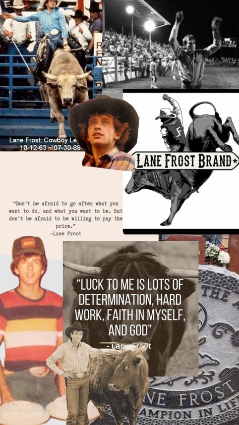 #lane #lanefrost #lanefrostquotes Lane Frost Wallpaper, Lane Frost Quotes, Modern Cowboy Style Men, Frost Wallpaper, Frost Quotes, Country Music Playlist, Rodeo Quotes, Country Lyrics Quotes, Lane Frost