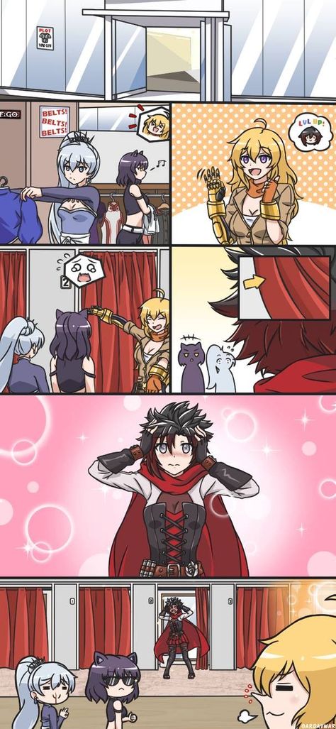 A New Style for Ruby Ruby X Weiss, Male Ruby Rose Rwby, Rwby Genderbend Ruby Rose, Rwby Ruby And Yang, Rwby White Rose Comics, Older Ruby Rose Rwby, Rwby White Rose, Rwby Oc, Rwby Bumblebee