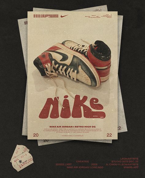 Poster Nike Retro :: Behance Poster Nike, Current Graphic Design Trends, Retro Poster Design, Tupac Art, Jordan Poster, Nike Poster, Shoe Poster, Sneaker Posters, Nike Retro