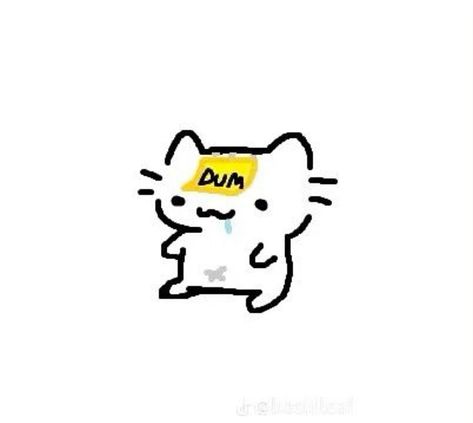 Cute Easy Doodles, Goofy Drawing, Cat Doodle, Silly Cats Pictures, Little Doodles, Cute Doodles Drawings, Funny Doodles, Silly Images, Cute Doodle Art