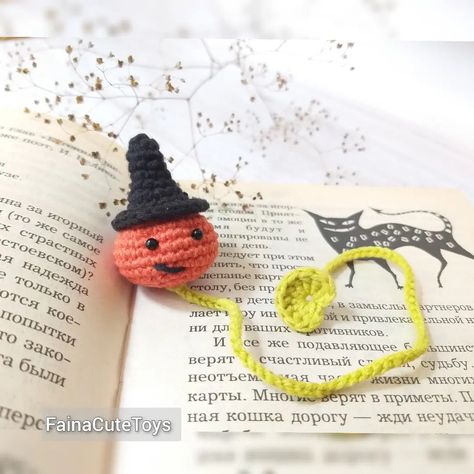 This crochet pumpkin🎃 bookmark adds a cozy autumn touch to your Halloween decor👻📖 @fainacutetoys 🫶 Crochet pumpkin bookmark pattern, fall crochet #fallcrochet #crochetpumpkins #crochetpumpkin #crochetkeychain #instacrocheting #amigurumidesing #crochetalldayeveryday #etsycrochet #halloweencrochetpatterns #crochetisfun #yarntherapy #crochetbookmark #instacrocheters Halloween Amigurumi Pattern, Marque-pages Au Crochet, Halloween Amigurumi, Pumpkin Crochet, Bookmark Pattern, Crochet Bookmark Pattern, Crochet Bookmark, Halloween Crochet Patterns, Crochet Animals Free Patterns