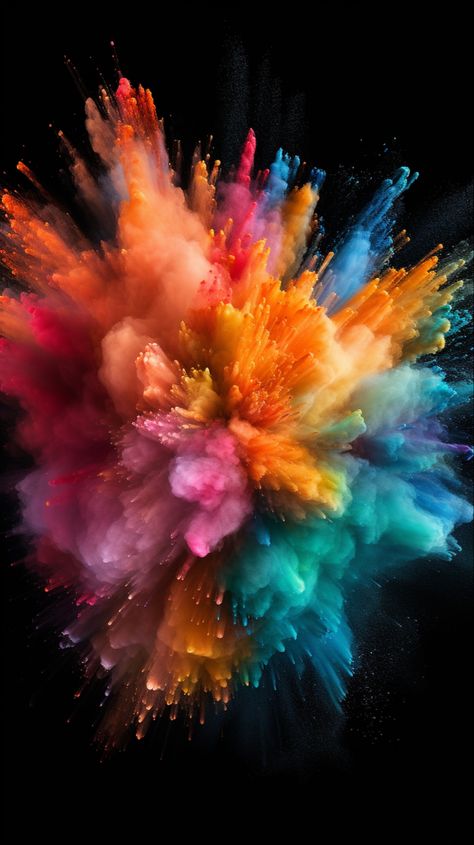 iPhone Wallpaper Rainbow Powder explosion Powder Explosion, Rainbow Explosion, Rainbow Wallpaper Iphone, Web Ideas, Sports Clothes, 4 Wallpaper, Background Design Vector, Cellphone Wallpaper Backgrounds, Screen Saver