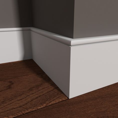 Simple Baseboards, Trim Profiles, California Farmhouse, Bedroom 2022, Base Molding, Transition Flooring, Floor Moulding, Trim Ideas, Moulding Profiles