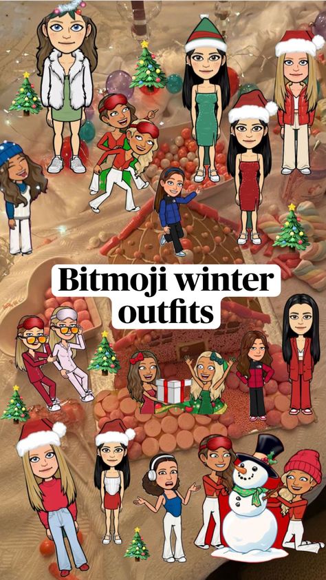 Bitmoji Outfits Ideas Snapchat Fall, Fall Bitmoji Outfits Snapchat, Snapchat Bitmoji Outfits Winter, Bitmoji Winter Outfits, Christmas Bitmoji, Christmas Bitmoji Outfits, Fall Bitmoji Outfits, Pretty Bitmoji Ideas, Bitmoji Outfits Baddie