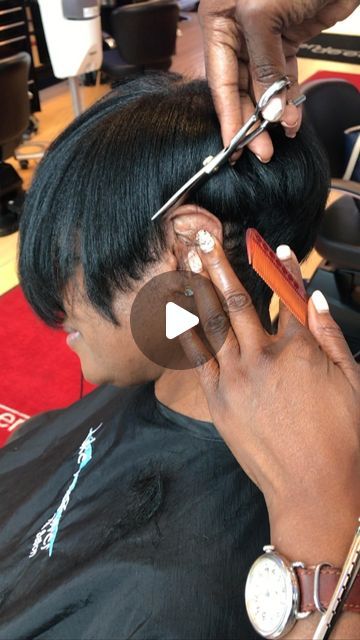 Short Wrap Hairstyles For Black Women, Ladies Cut Short Hair African, Black Women Bobs Haircuts, Mushroom Pixie Cut Black Women, Bob Cut Hairstyles For Black Women, Short Weave Hairstyles Sew Ins, Short Picie Cut For Black Women, Short Bob Haircuts Black Women, Short Mohawk Hairstyles For Black Women