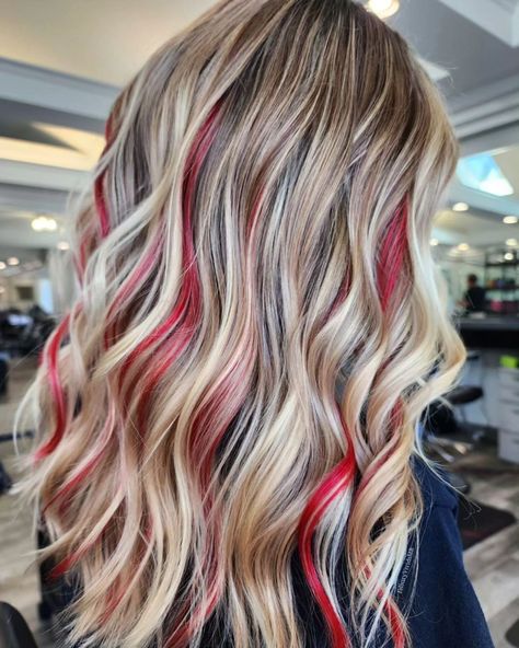 40 Red And Blonde Hair Color Ideas Trending In 2023 Red Highlights, Hair Colour Ideas, Highlights, Blonde Hair, Blonde Hair Color Ideas, Hair Color Ideas, Blonde Hair Color, Hair Extension, Hair Color