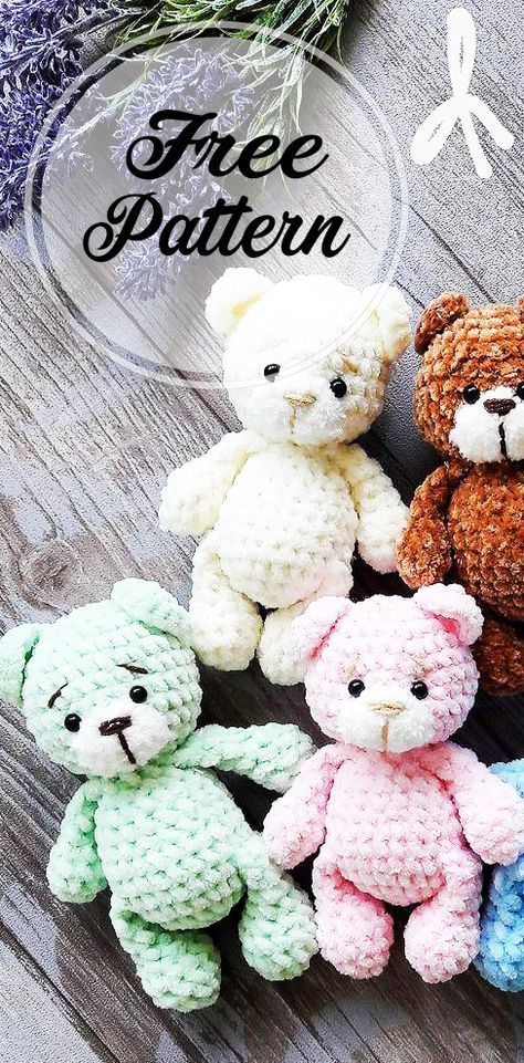 Crochet Gift Patterns Free, Doll Patterns Free, Amigurumi Bear, Crochet Teddy Bear Pattern, Baby Crochet Patterns Free, Stil Boho, Crochet Teddy Bear, Crochet Amigurumi Free Patterns, Crochet Amigurumi Free