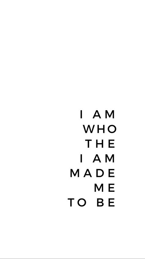 Who are you #quotes I am who the I am [God] made me to be. #truth #quoteoftheday #inspirationalquotes #bts #thoughts #believeinyourself #blackandwhitephotography #writing I Am Who You Say I Am Wallpaper, God Made You Different, Self Made God Made, I Am Who God Says I Am, Be Who God Created You To Be, Who You Say I Am Tattoo, I Am Who You Say I Am, I Am Who You Say I Am Tattoo, Who God Says I Am