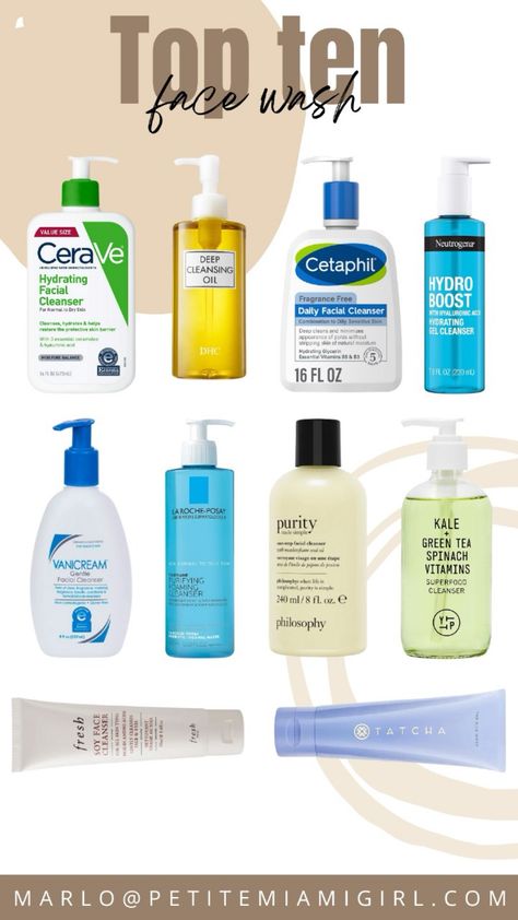 Top ten face wash. #LTKGiftGuide#LTKhome#LTKbeauty Dhc Deep Cleansing Oil, Deep Cleansing Oil, Daily Facial Cleanser, French Skincare, Best Face Wash, How To Remove Pimples, Exfoliating Scrub, Best Face, Body Skin Care Routine