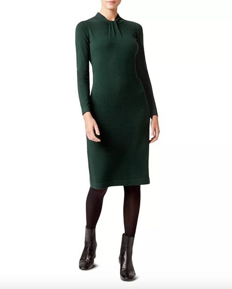 Style Basics: Tights vs. Hose Dress With Tights And Ankle Boots, Sweater Dress With Tights, Dresses With Tights And Boots, Dresses With Black Tights, Black Opaque Tights, Personal Fashion Stylist, Dresses Work, Dresses And Tights, Hobbs London