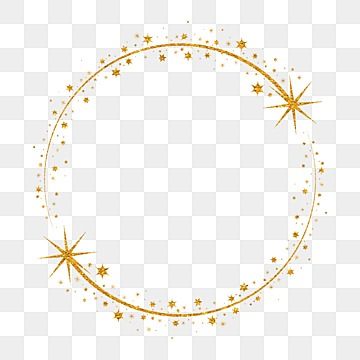 Star Border Frame, Star Border Design, Star Border, Gold Circle Frames, Gradient Texture, Star Png, Border Decoration, Gold Png, Card Making Designs