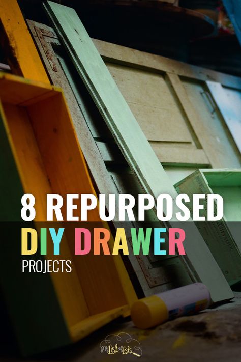 Keep old drawers out of your attic with a few repurposed DIY drawer projects. These DIY drawer projects are incredible! #drawer #repurposed #DIY #homedecor Recycle Old Drawers, Crafts With Old Drawers, Recycle Drawers Projects, Drawer Crafts Projects, Diy Drawer Upcycle, Drawer To Shelf Diy, Recycled Drawers Projects, Repurpose Drawers Diy Ideas, Upcycle Old Drawers