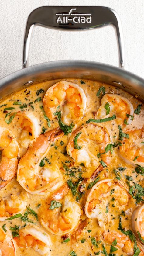 Old Bay Garlic Shrimp Pasta - The Bold Appetite The Bold Appetite, Shrimp In Garlic Sauce, Tuscan Shrimp, Garlic Shrimp Pasta, Parmesan Cream Sauce, Seasoning And Spice, Winter Dishes, Shrimp Seasoning, Frozen Shrimp