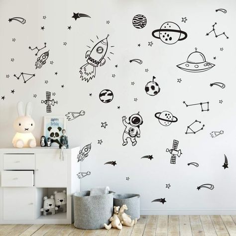 Nose Care, Boys Room Art, Space Wall Decals, Space Themed Room, Baby Grooming, Nursery Decorations, Tights Socks, Boy Room Art, Diy Wall Stickers