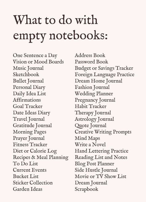 What To Write In An Empty Notebook, What To Write In Your Notebook, Personal Notebook Ideas, What To Do In An Empty Notebook, What To Write In A Notebook, What To Do With An Empty Notebook, Stuff To Write In A Journal, What To Do, List Of Hobbies To Try