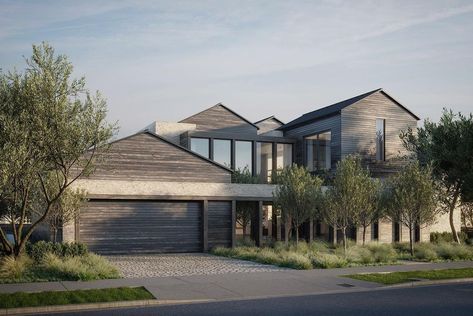 New project in the works in Dover Shores. Looking forward to teaming up with @raili_ca_design once again on this one. rendering:… Raili Clasen, Eric Olsen, Modern Brick House, White Siding, Backyard Inspiration, Front Elevation, My Brain, New Project, Getting Started