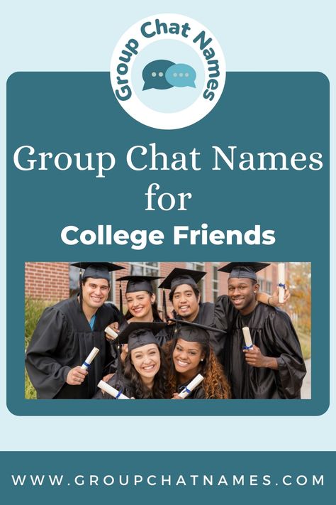 Group Chat Names for College Friends College Group Names, Group Chat Names, Group Name, College Friends, Group Chat, Scream, Make Your