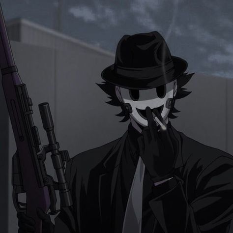 A Black, A Man, Mask, Anime, Black