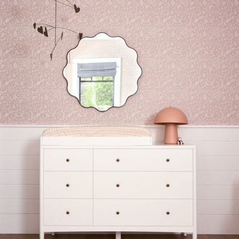 A Dresser That Grows With Junior (or Juniorette) White Dresser Nursery, White 6 Drawer Dresser, Wavy Wall, Kids Dresser, Kids Play Table, Dream Nursery, Nursery Trends, Swivel Glider Chair, Design Desk