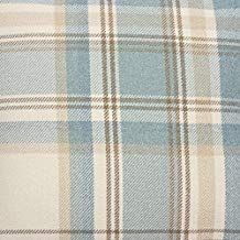 McAlister Textiles Heritage Fabric | Duck Egg Blue Tartan Plaid Check Upholstery Fabric by Half the Metre | Brushed Poly Cotton Furnishing Material - 140cm Wide Tartan Cushions, Traditional Cushions, Teal Cushions, Plain Cushions, Brown Copper, Geometric Cushions, Blue Tartan, Pink Cushions, Polycotton Fabric