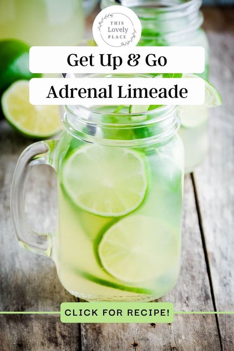 If you're struggling with adrenal fatigue after years of stress, you'll love this easy and delicious drink that helps energize your afternoon. Simple ingredients and no equipment needed. Tired moms don't have time for complicated energy drinks. Try this refreshing drink that helps tired adrenals. Adrenal Fatigue Drink, Adrenal Sunshine Lemonade, Adrenal Mocktail Recipe, Adrenal Drink, Alcohol Alternatives, Adrenal Cocktail Recipe, Business Drinks, Homemade Energy Drink, Magnesium Drink